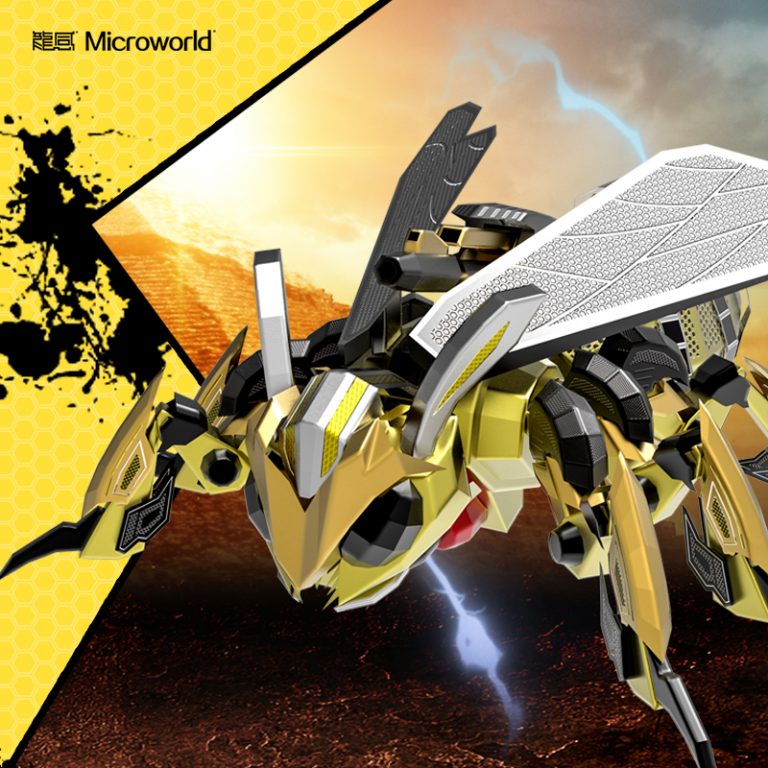 Mircro Model Kits Microworld Hornet 3D Metal Model Kits DIY Assemble Puzzle Laser Cut ...